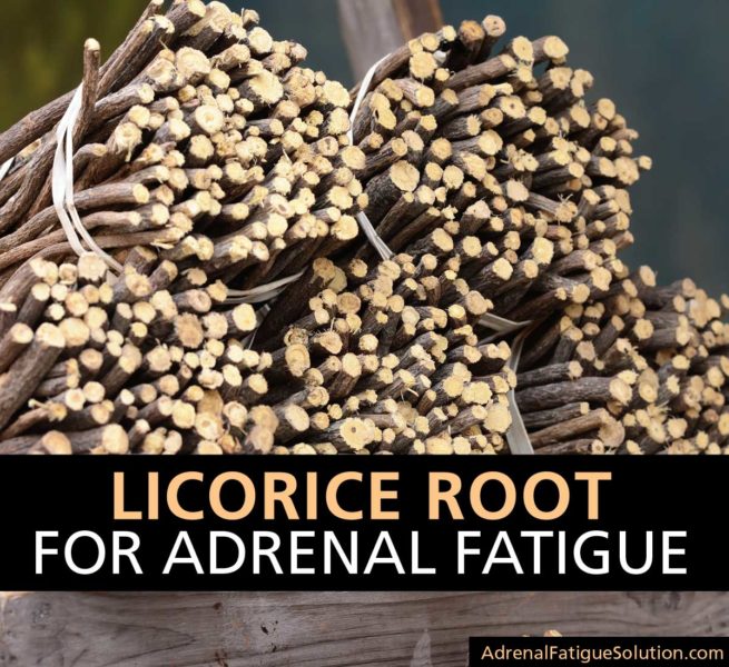 Licorice root for treating adrenal fatigue